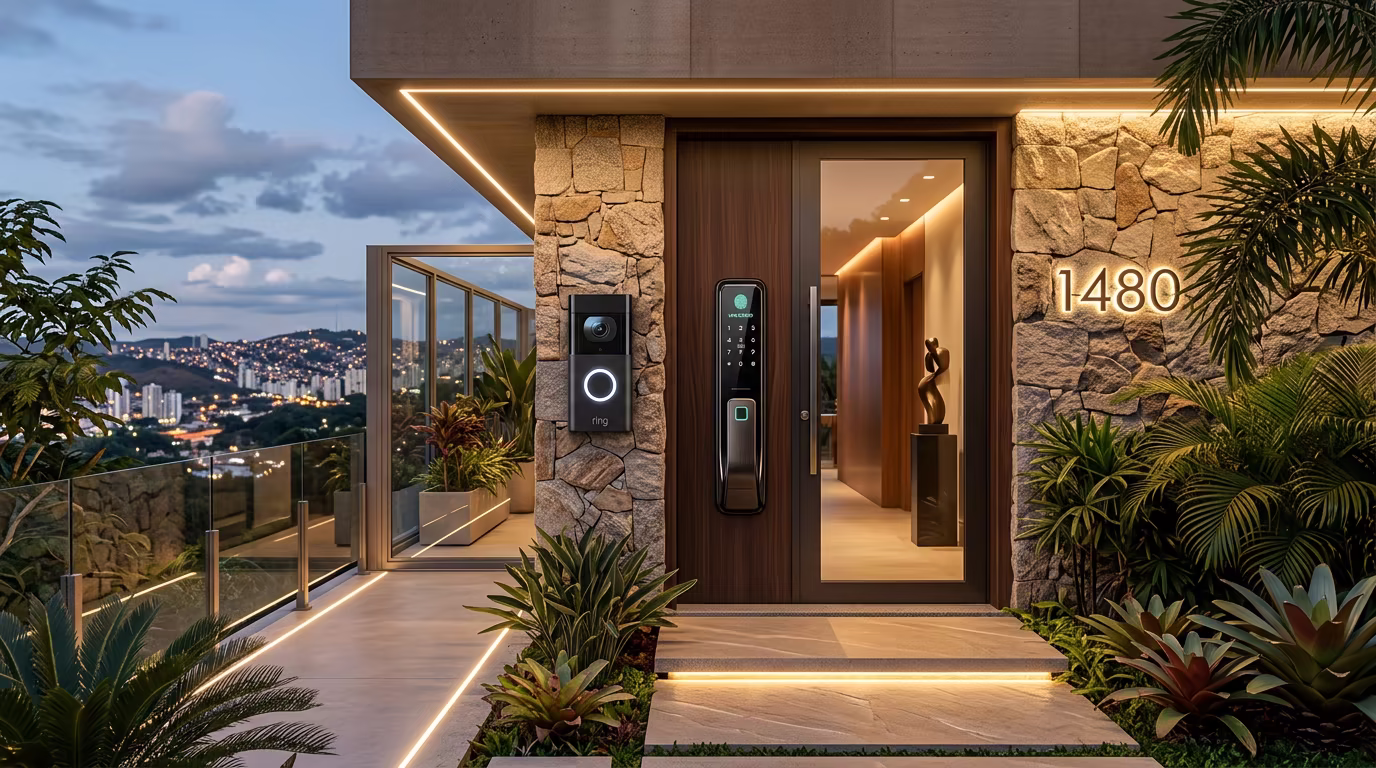 Automação residencial e fechadura biométrica Smart Home em BH - WarNat Tech